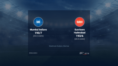 Mumbai Indians vs Sunrisers Hyderabad live scores via match 65 T20 16 20 updated