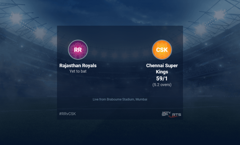 Rajasthan Royals vs Chennai Super Kings: IPL 2022 cricket live scores, today's match live scores on NDTV Sports