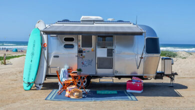 one Airstream Caravel and one Ram 1500