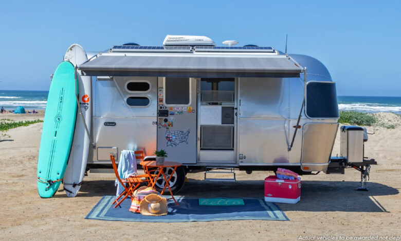 one Airstream Caravel and one Ram 1500