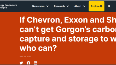 If Chevron, Exxon and Shell can't collect and store the carbon of active Gorgon, Who can?  - Is it good?