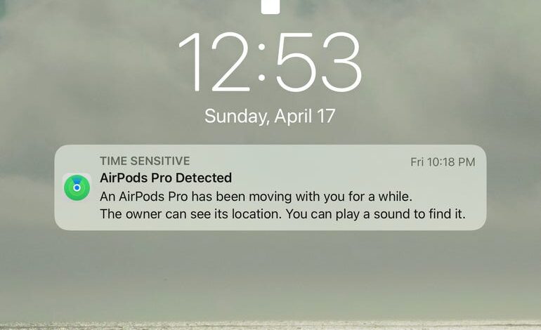 Apple thinks my own AirPods are stalking me