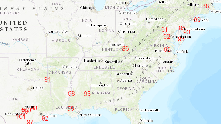 Texas and Northeast set record high daily temperatures: NPR