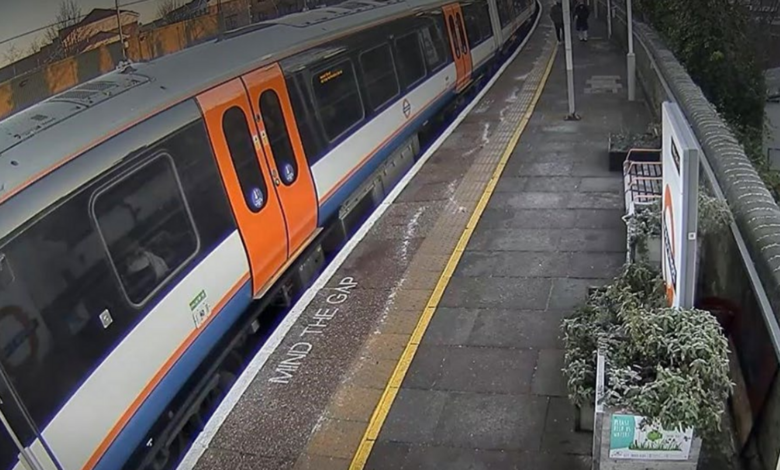 The woman became trapped at Wood Green station