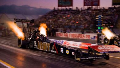 Dragster roars off the starting line. Image credit: U.S. Army, Public Domain