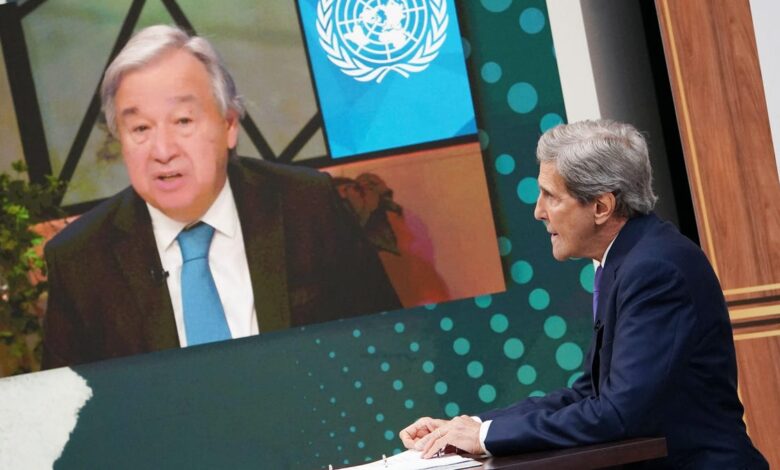 UN chief says oil companies 'have humanity by the throat'