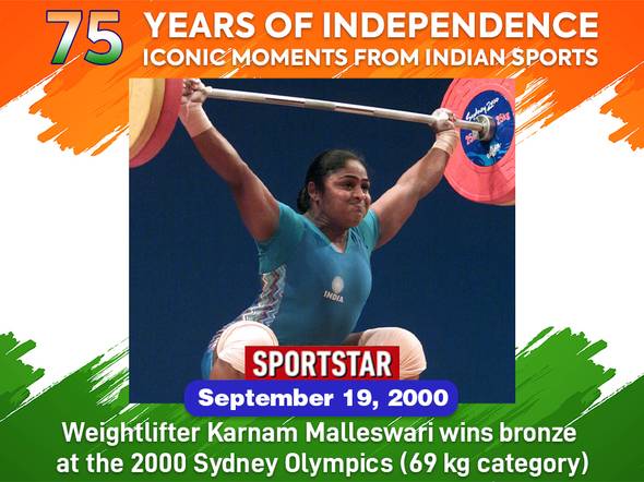75 years of independence, 75 iconic moments of Indian sport: Number 11- Karnam Malleswari wins bronze at 2000 Sydney Olympics