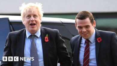 Douglas Ross did not call for a vote of confidence in Boris Johnson