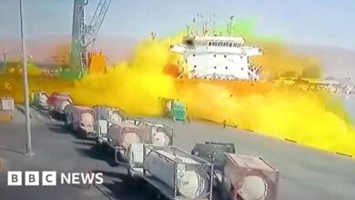 Toxic gas leak at Jordan's port of Aqaba kills 10, injures hundreds