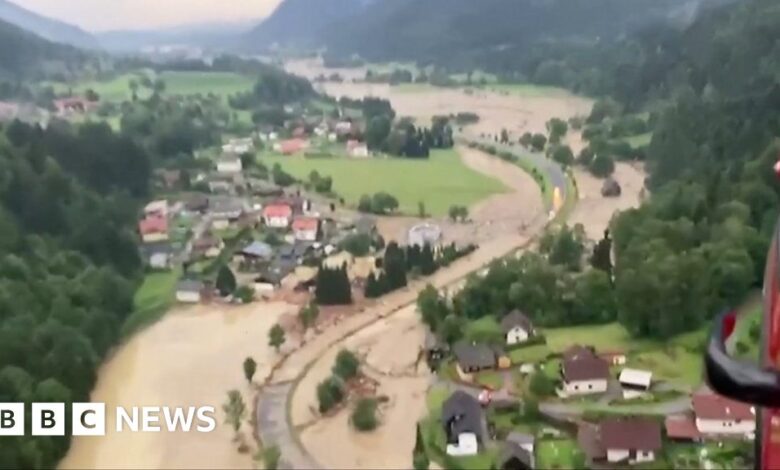 Mudslides in Austria: Aerial footage from Carinthia shows scale of damage