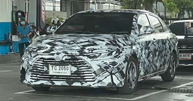 Toyota Vios 2023 D92A dilihat diuji di Thailand - dilancarkan Ogos ini, bakal terima varian hibrid