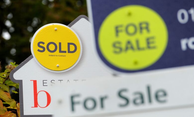 EMBARGOED TO 0001 SATURDAY OCTOBER 9 File photo dated 14/10/14 of sold and for sale signs. Toxteth in Liverpool has been identified as the top house price hotspot, with a 20% increase in the average price tag for a home over the past year. Since the start of last year, nearly three-quarters (71%) of areas across Britain have hit record asking prices, Rightmove have said.