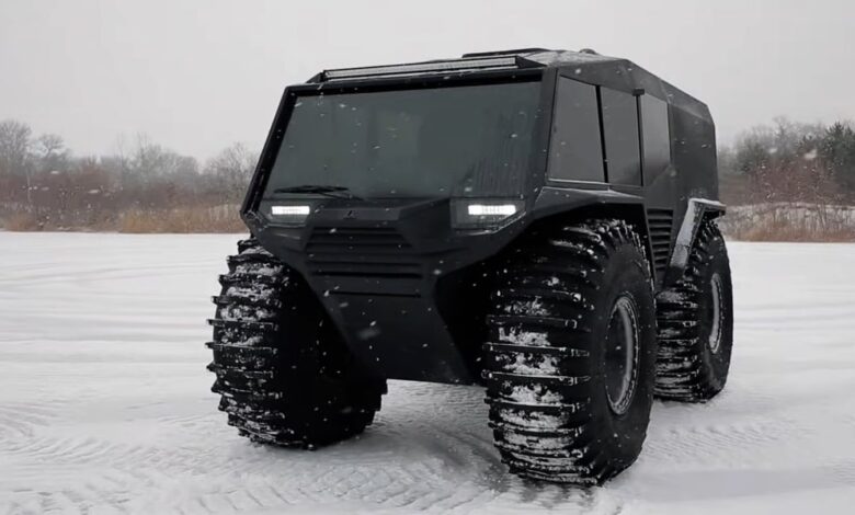 This all-terrain mini monster can move almost anywhere