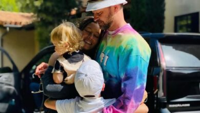 Justin Timberlake and Jessica Biel share rare photos of their two sons