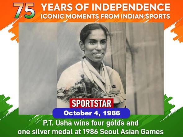 75 years of independence, 75 iconic moments of Indian sport: Number 19 - PT Usha at the 1986 Asian Games