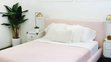 Reupholster Your Bed Frame in One Afternoon (With a No-Sew Option Too)!