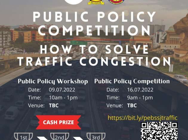 PEBS Selangor to run a public policy contest on how to tackle traffic congestion - propose your idea