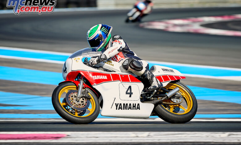 Yamaha Racing Heritage Club riding Paul Ricard