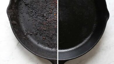 How to clean a cast iron pan?