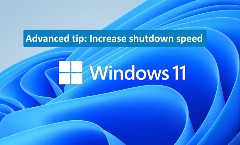 How to speed up shutdown in Windows 11