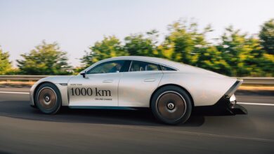 Mercedes-Benz Vision EQXX concept breaks records with 746 miles on a single charge