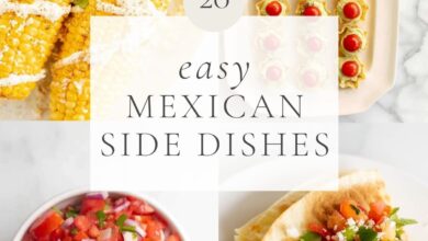 a graphic featuring various mexican inspired sides with the title of