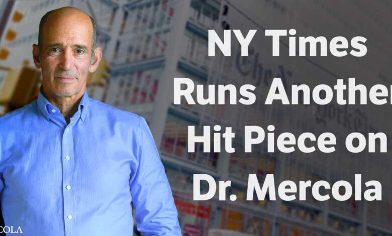 NY Times Runs Another Hit About Dr. Mercola
