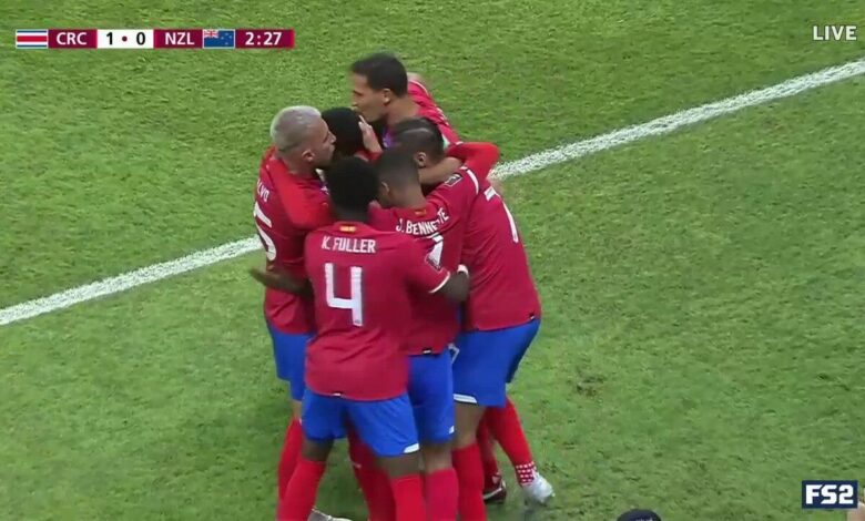 Costa Rica takes an early 1-0 lead after Joel Campbell