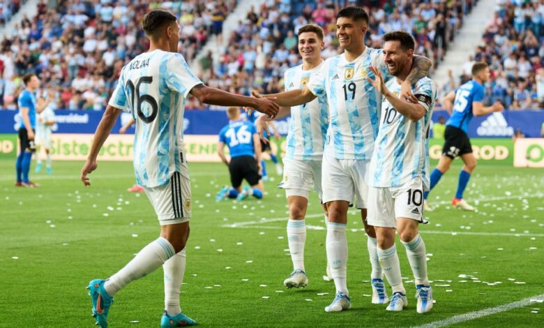 Argentina vs.  Estonia - Football match report - June 5, 2022
