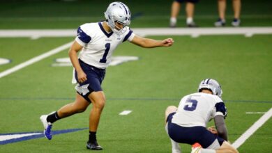 Dallas Cowboys rolling with rookie kicker?  Mike McCarthy urges patience - Dallas Cowboys Blog