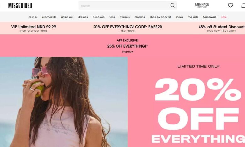 Missguided website