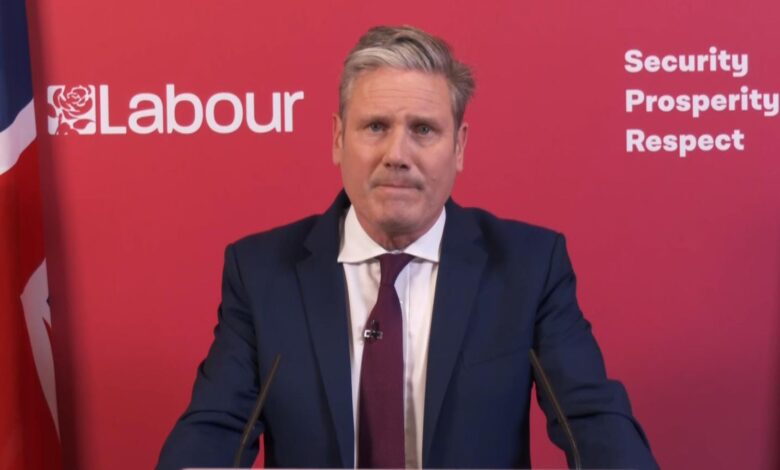 Sir Keir Starmer reacts to Conservative confidence vote in Boris Johnson