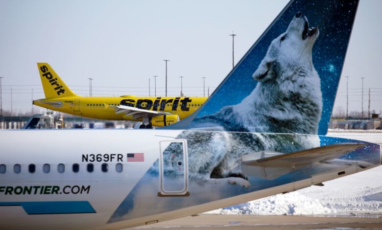 Spirit-Frontier merger mentioned after another voting delay, JetBlue circle