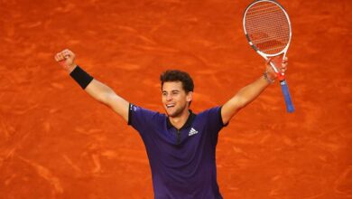 Dominic Thiem has his first win at the tourney level since returning from a wrist injury