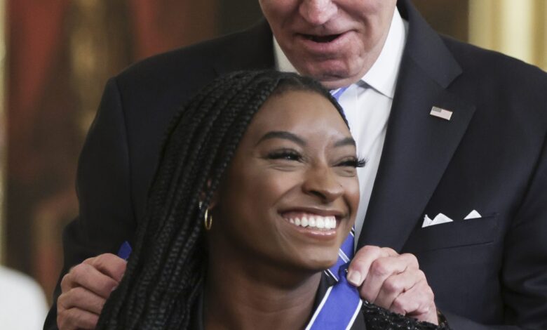 Simone Biles received the Presidential Medal of Freedom!