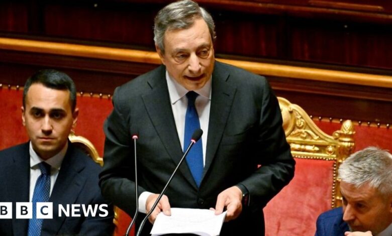 Italy's Prime Minister Mario Draghi failed in his attempt to restore the government