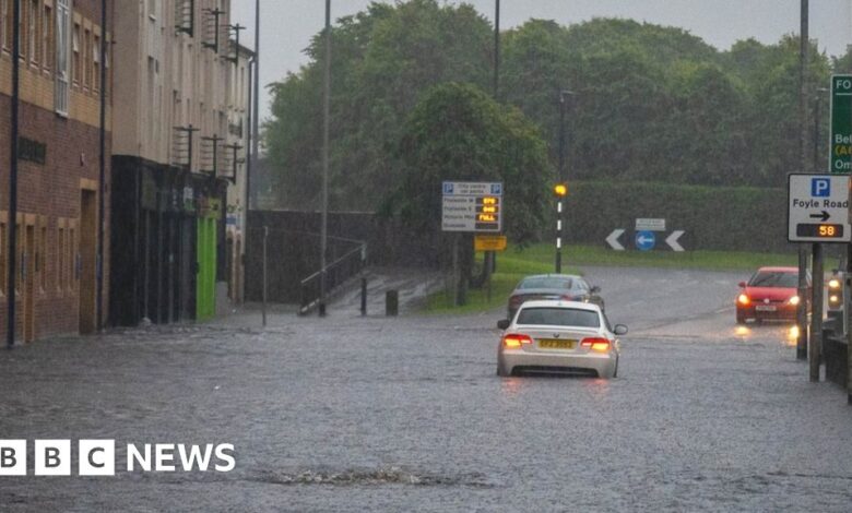 Six people saved in floods in NI
