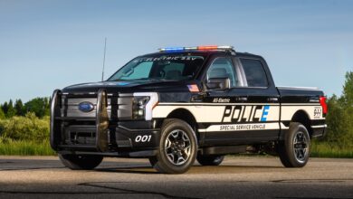 Ford F-150 Lightning Pro SSV electric police truck could save departments money