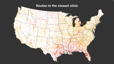 This is how far an abortion clinic from your county