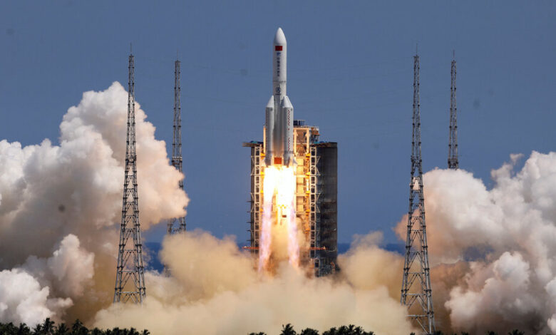 China launches Wentian space station module with giant rocket