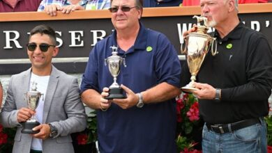 Eric Reed at the Kentucky Derby Trophy Presentation