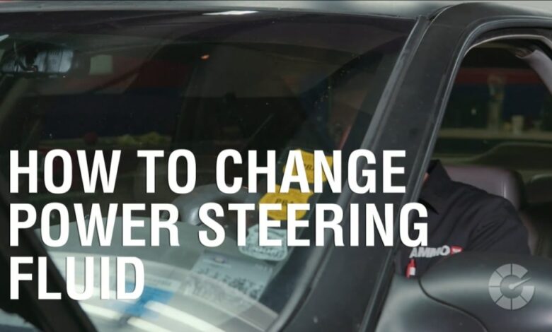How to change power steering fluid