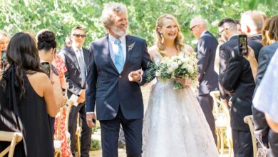 Jeff Bridges is the father of the bride in sweet photos from his daughter Hayley's wedding