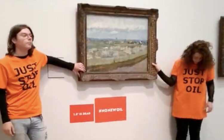 Climate activists glue themselves to historic oil paintings - Interested in that?