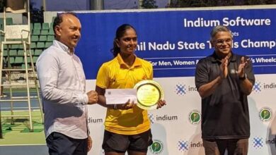 The 16-year-old won the Tamil Nadu women's tennis title in a epic three-hour match, with an impressive finish under floodlights.