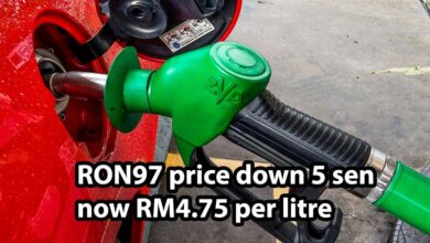 RON97 petrol price updated for the week of July 3, 2022 - premium petrol price reduced by 5 sen to RM 4.75/liter