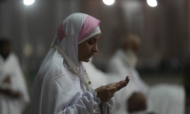 Muslim pilgrims pray on Mount Arafat as the hajj reaches the summit: NPR