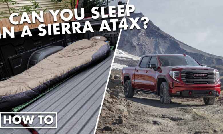 GMC Sierra 1500 AT4X: Can You Sleep In It?