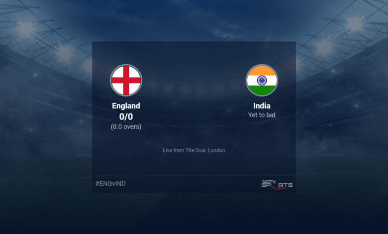 England vs India Live Score by ball, England vs India, Cricket Live Score 2022 of today's match on NDTV Sports