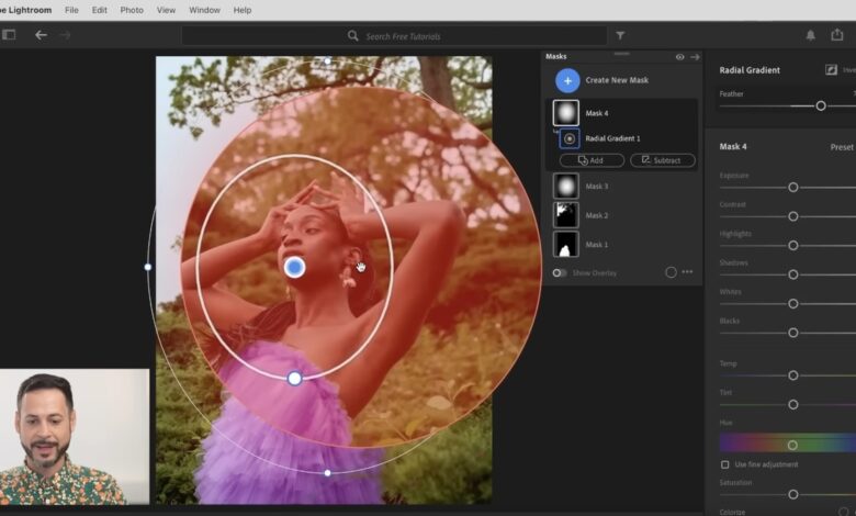 How to change the color of an object in Lightroom